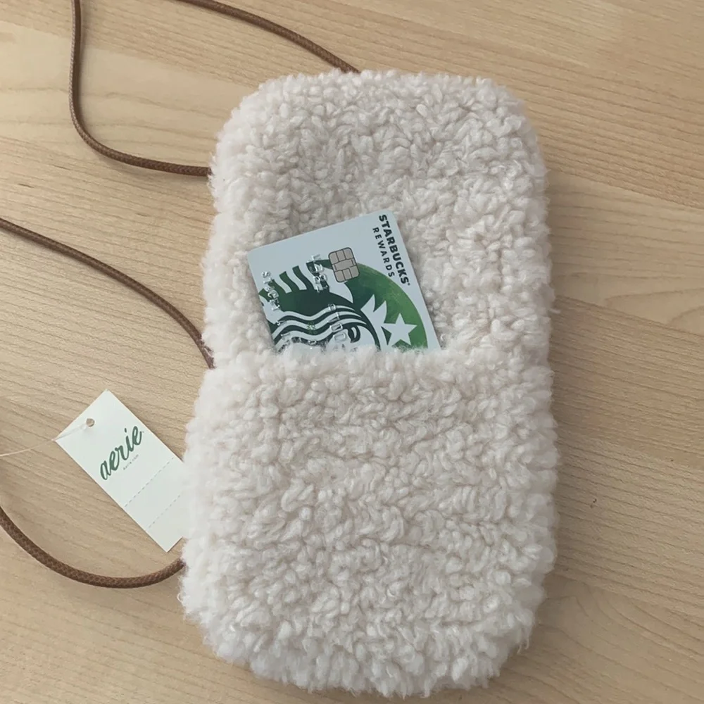 Aerie - Cellphone Sherpa Crossbody